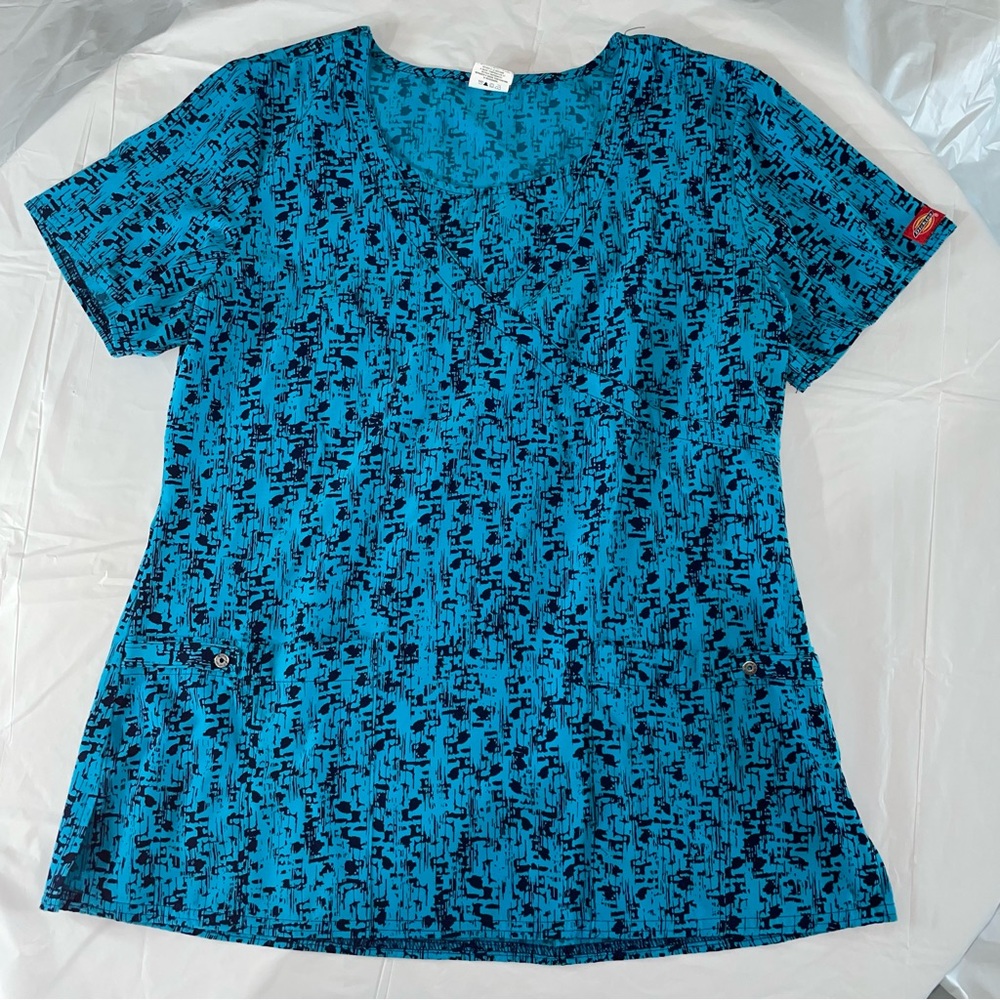 Women's DICKIES Nursing Nurse’s Uniform Scrubs Scrub Top M